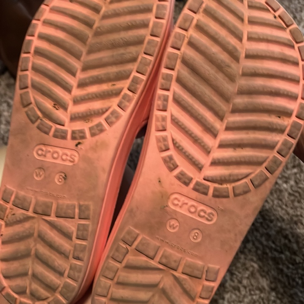 Pink Crocs Slides - Picture 2 of 2